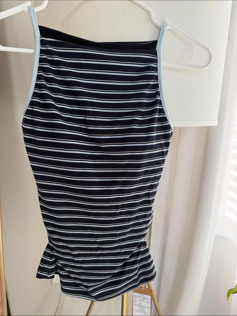 OGL navy and white striped set